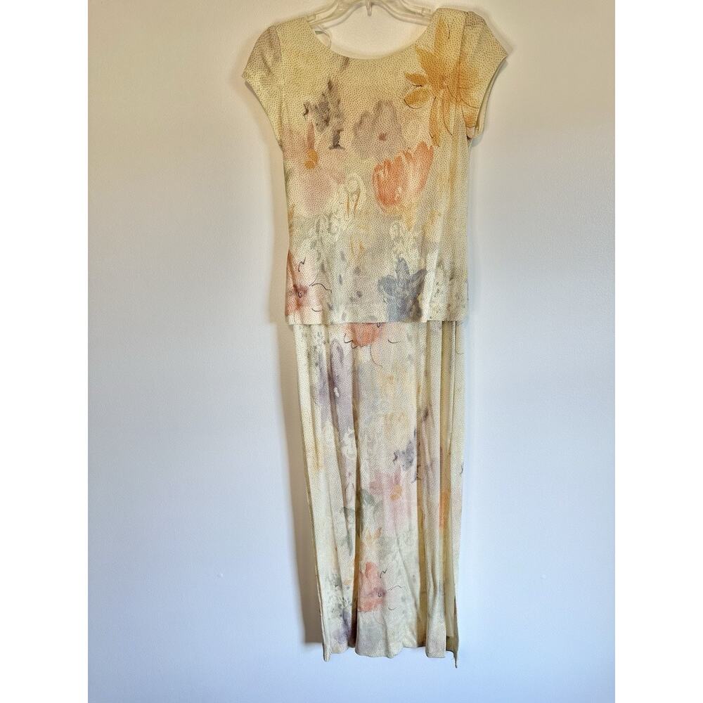 Vintage EN FRANCAIS By Huey Waltzer VTg 80’s Dress Cream Size 8 P